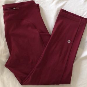 Lululemon Speed Up Crops Crimson